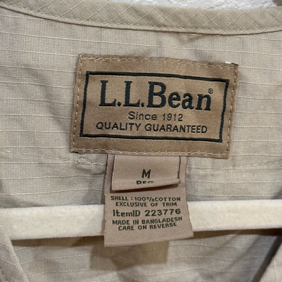 L.L. Bean Fly Fishing Outdoor Utility Vest Khaki Adventure Men’s Medium - Picture 5 of 5